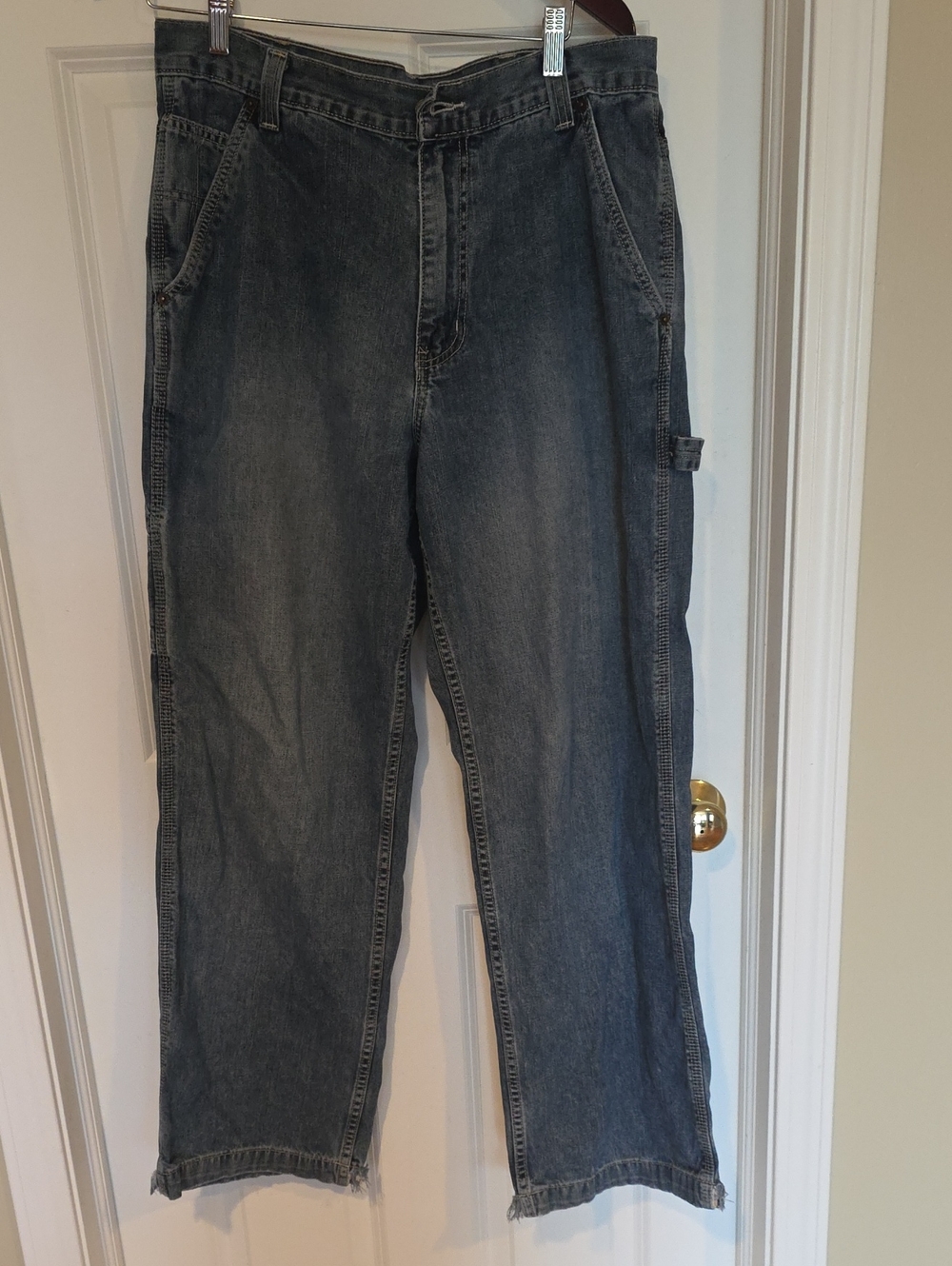 Abercrombie & Fitch Men's Washed Denim Relaxed Jeans - Slate Blue